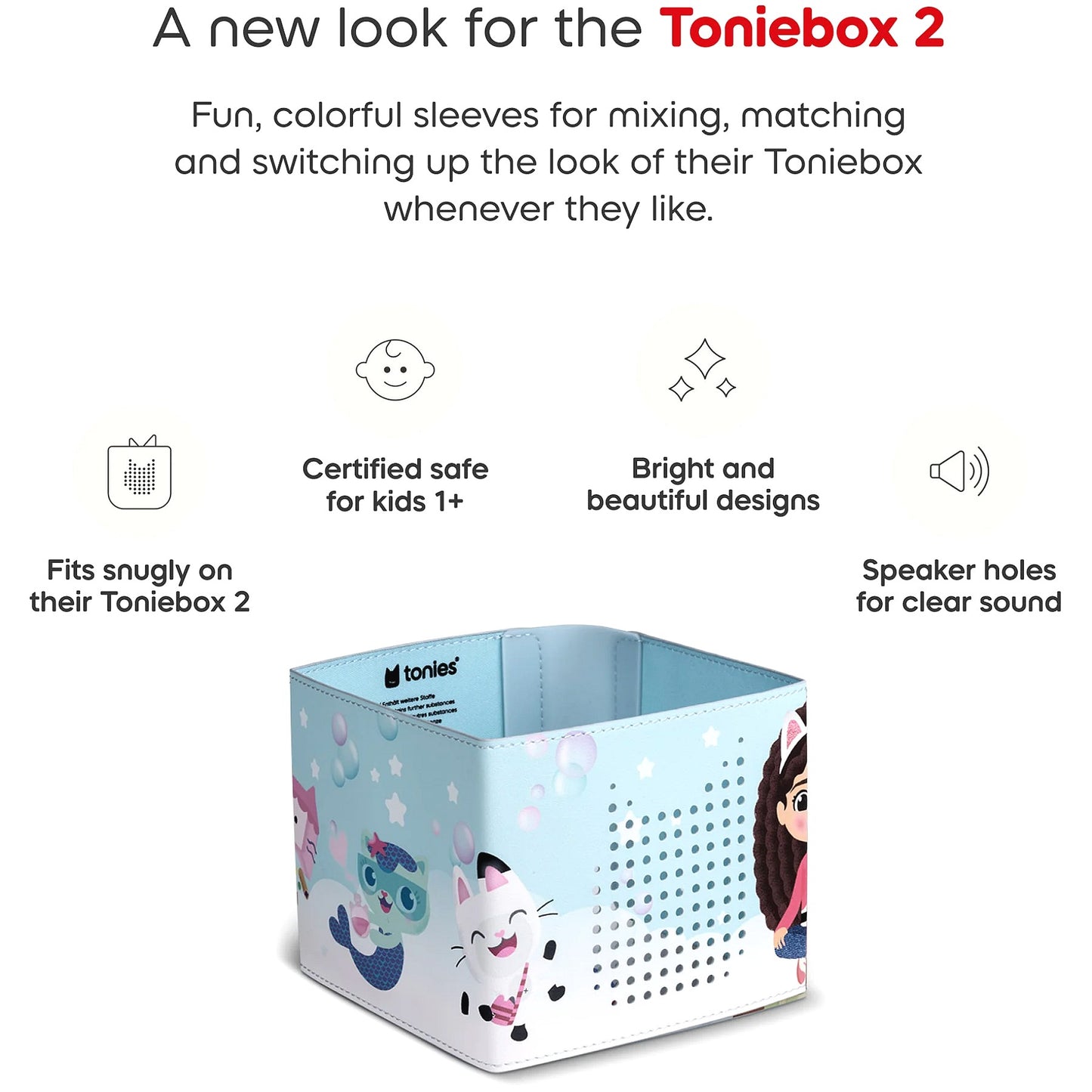 Tonies - Toniebox 2 Sleeve - Gabby's Dollhouse (Toniebox not Included)