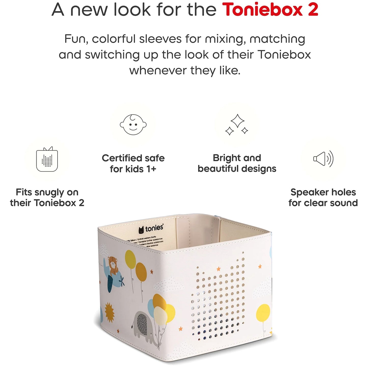 Tonies - Toniebox 2 Sleeve - Up In The Clouds (Toniebox not Included)