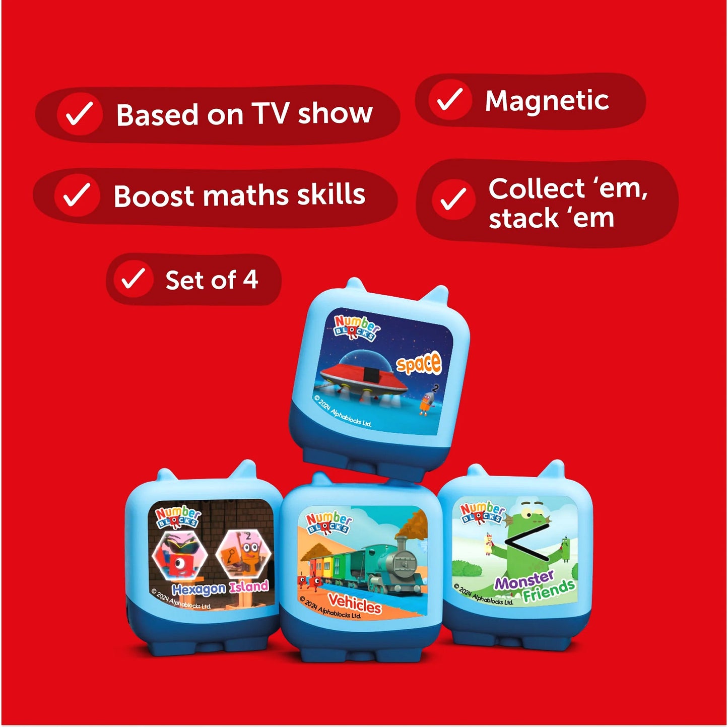 Tonies - Clever Pocket Tonies Numberblocks Set (Toniebox not Included)