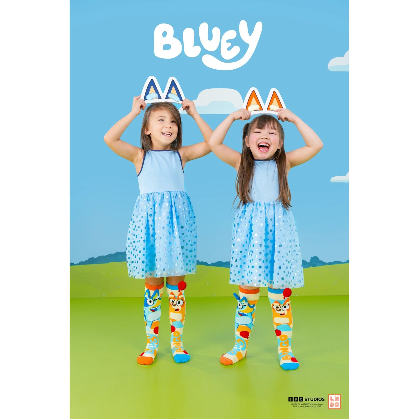 Madmia - Bluey Socks Toddler Age 3-5y