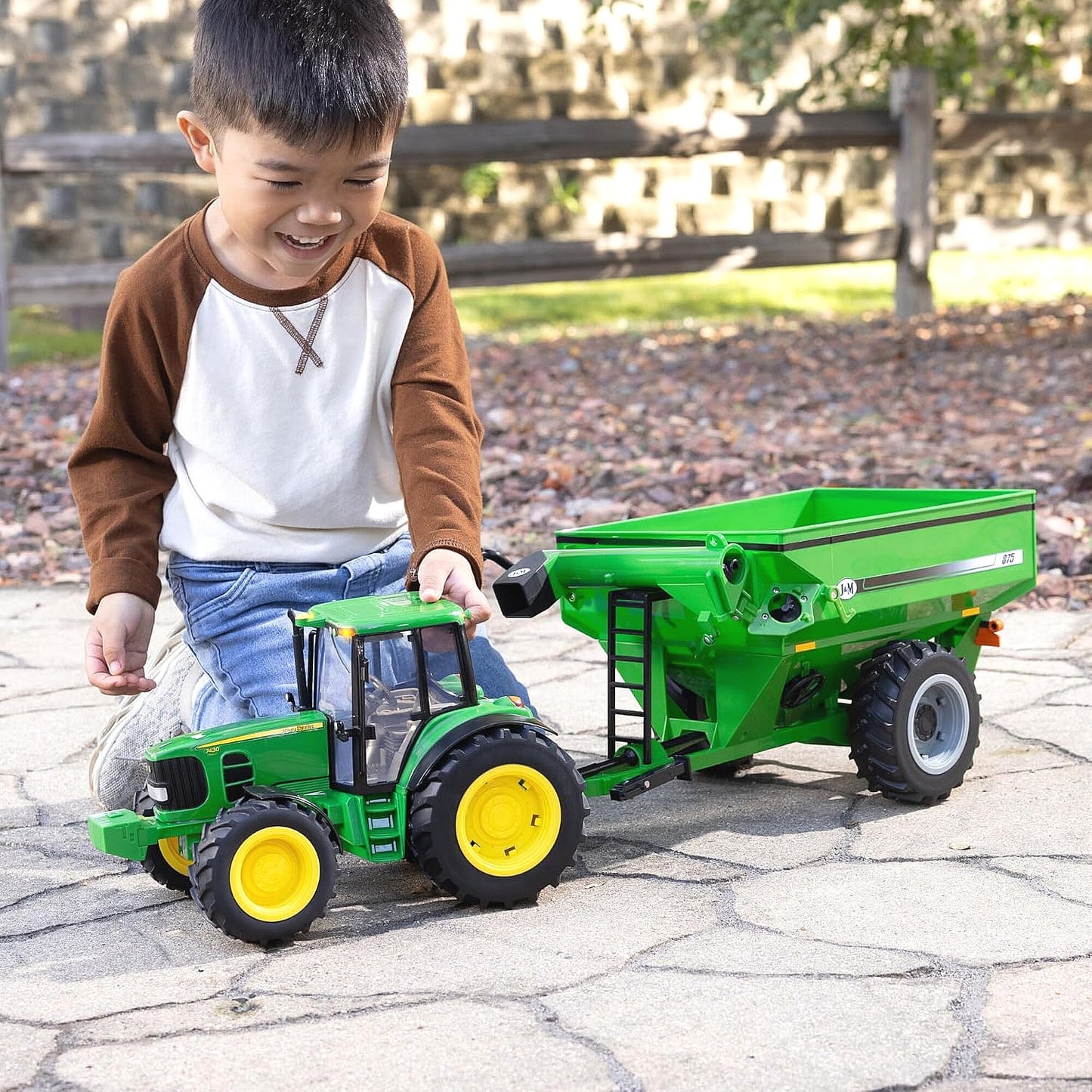 John Deere - Big Farm 1:16 Scale 7430 Tractor with Grain Cart