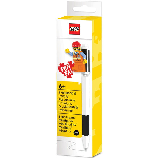 LEGO - Pen Pal Mechanical Pencil with Construction Worker Minifigure N2 0.7mm