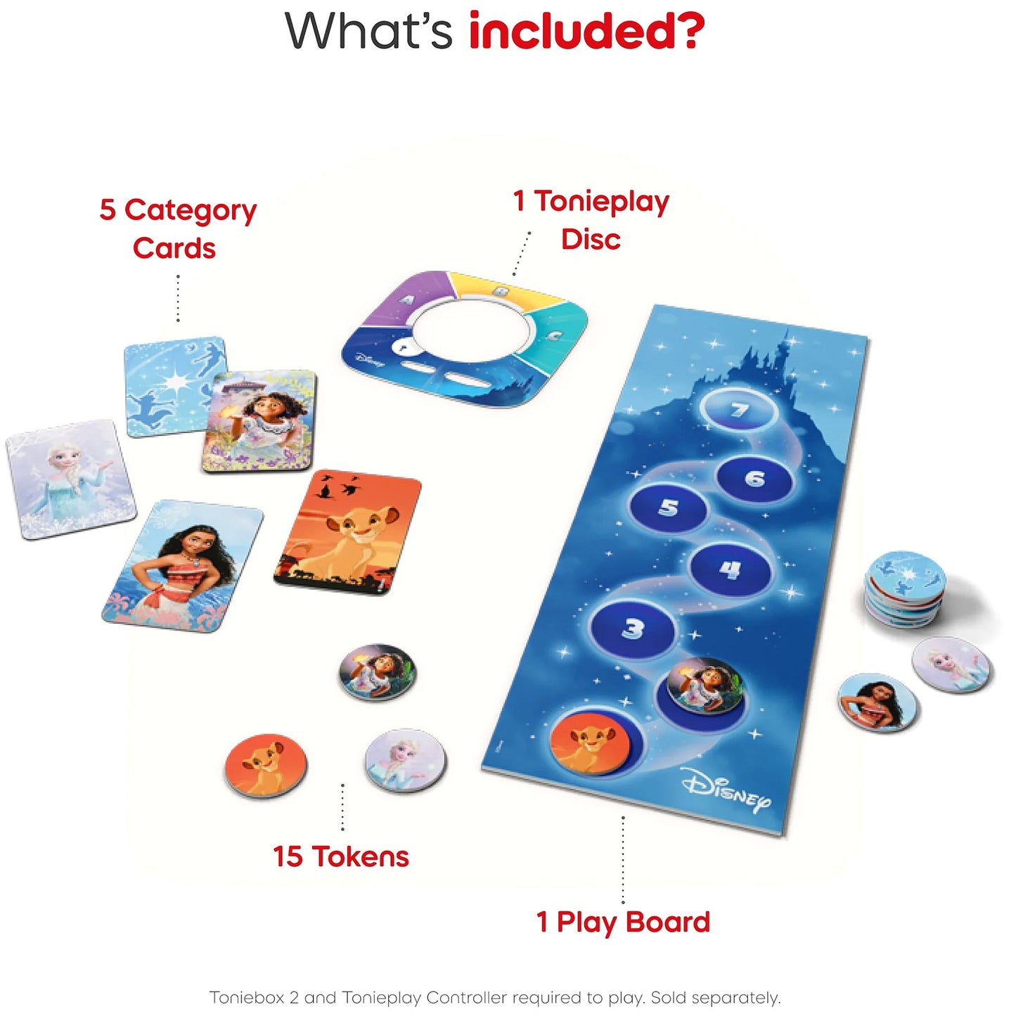 Tonies - Tonieplay Disney Quiz Kingdom Game (Toniebox not Included)