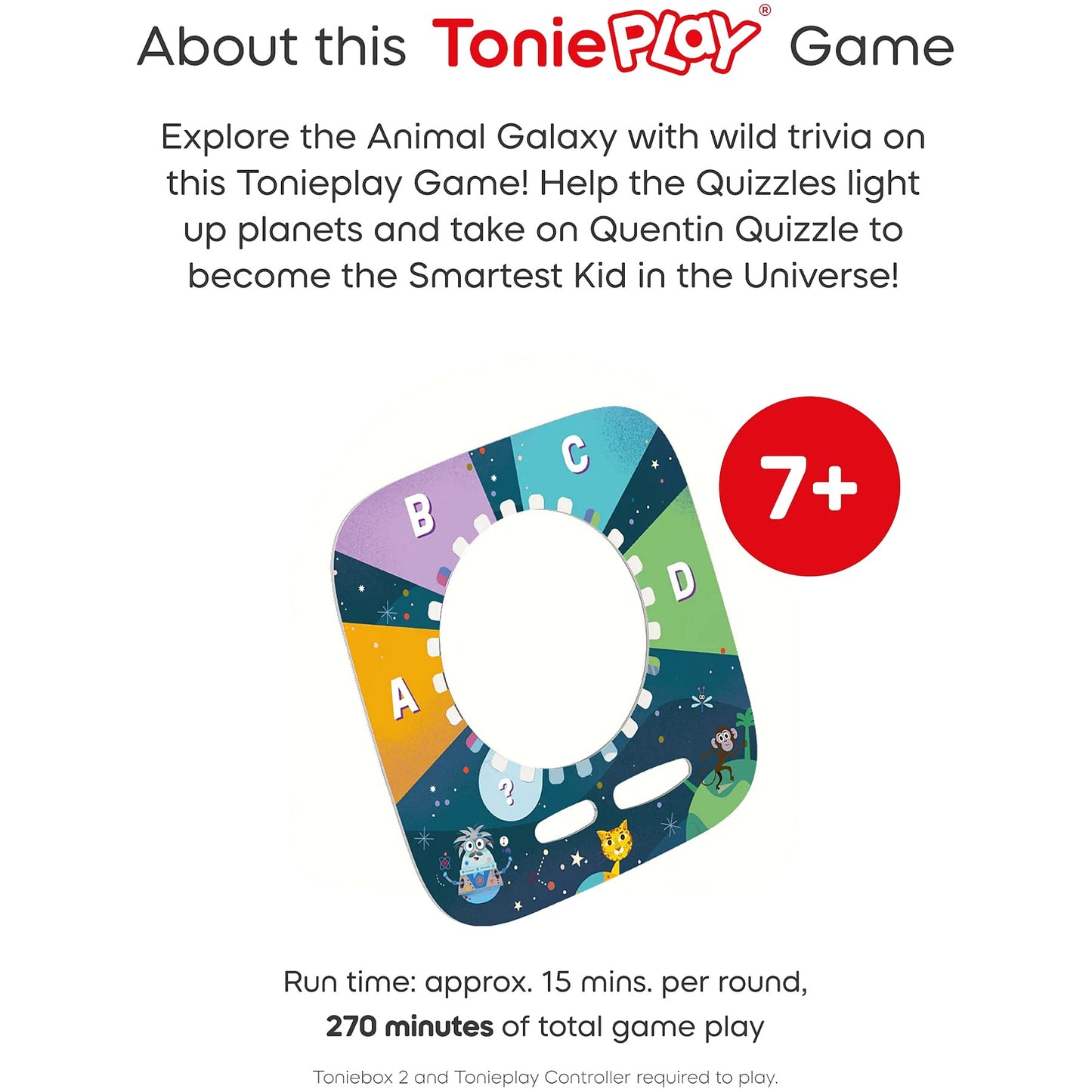Tonies - Tonieplay The Quizzles: All About Animals (Toniebox not Included)