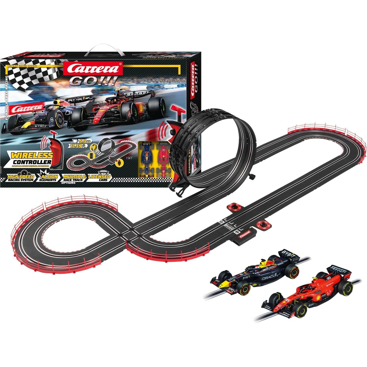 Carrera GO 1:43 - Formula Free Racing (Wireless) - Slot Car Set