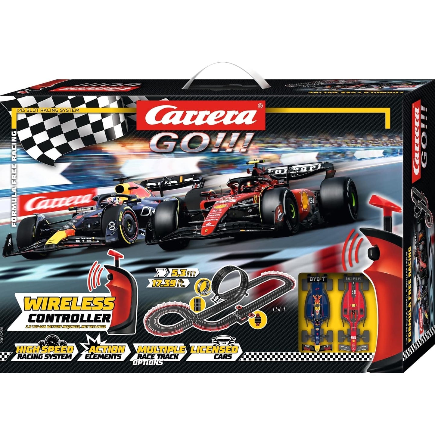 Carrera GO 1:43 - Formula Free Racing (Wireless) - Slot Car Set