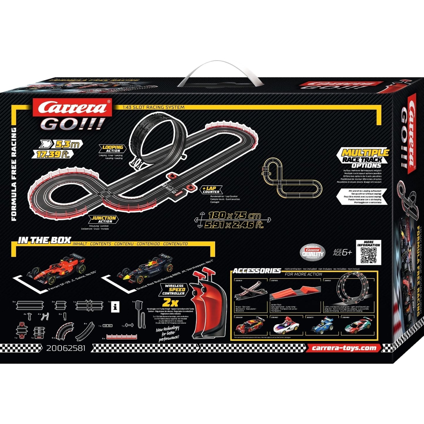 Carrera GO 1:43 - Formula Free Racing (Wireless) - Slot Car Set