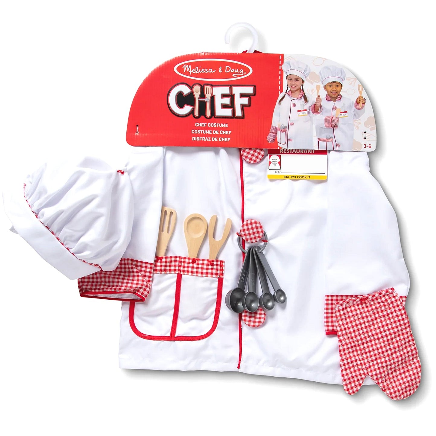 Melissa & Doug - Chef Costume Role Play Set Age 3-6yrs