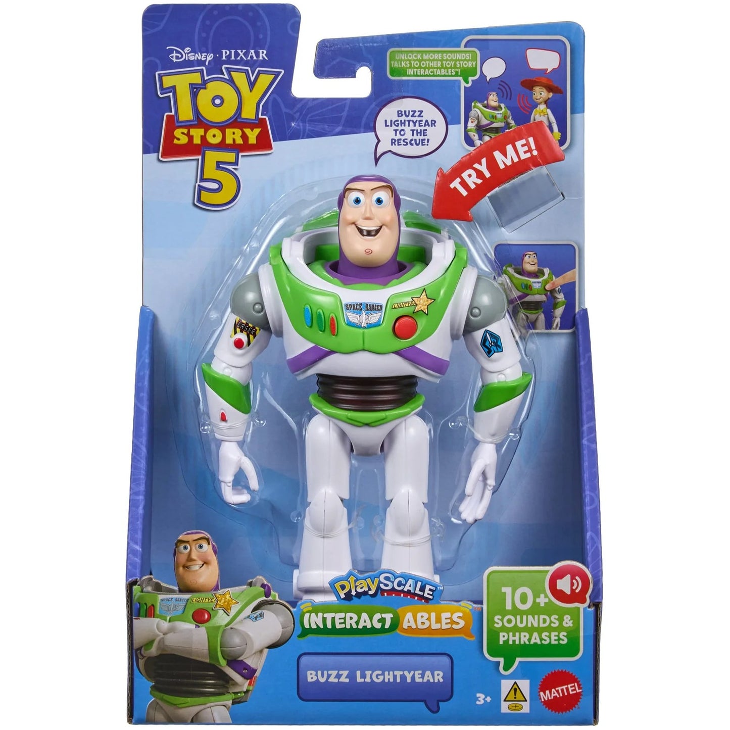 Disney Pixar - Toy Story 5 Interactables Buzz Lightyear 7-Inch Figure - Mattel