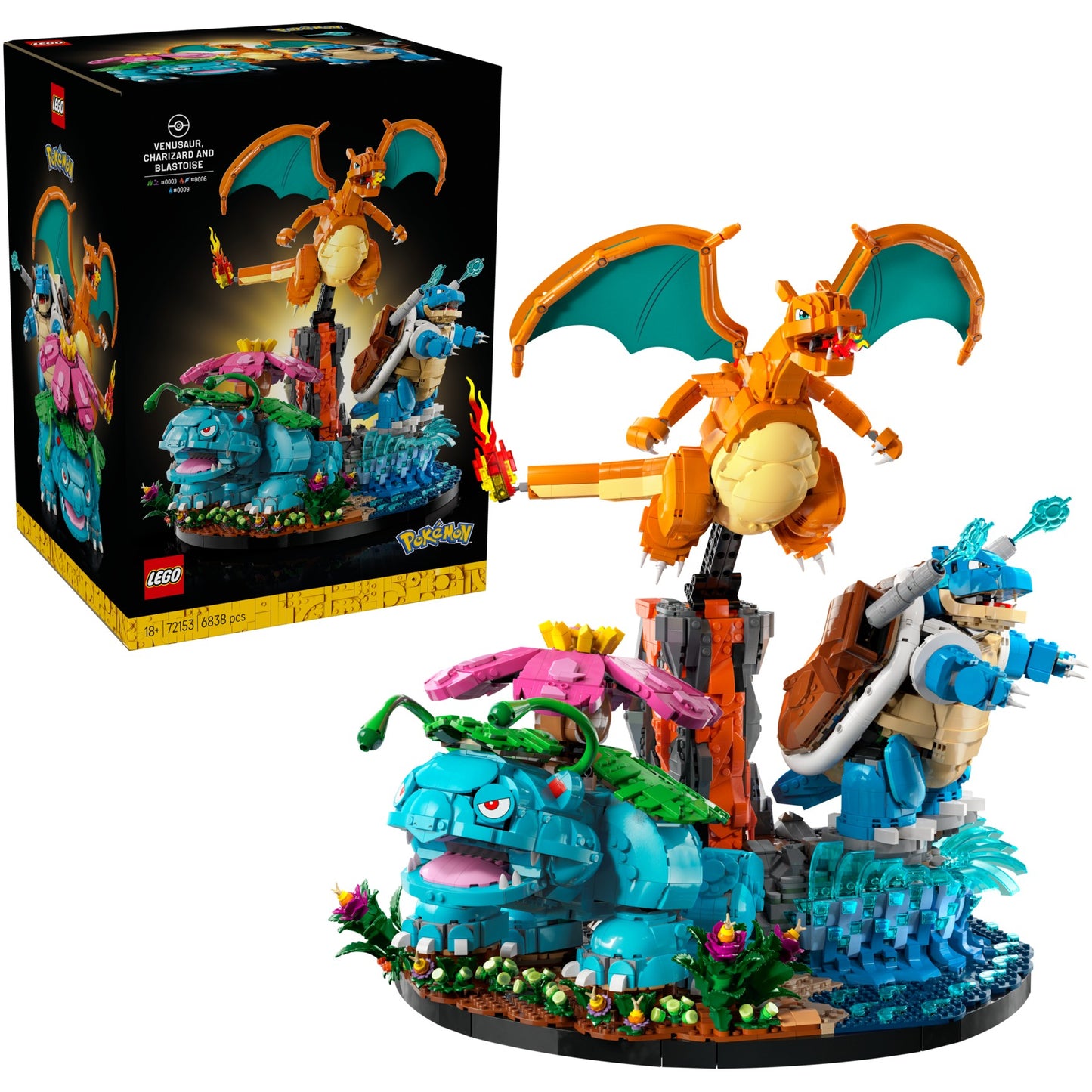 LEGO 72153 Venusaur Charizard and Blastoise - Pokemon