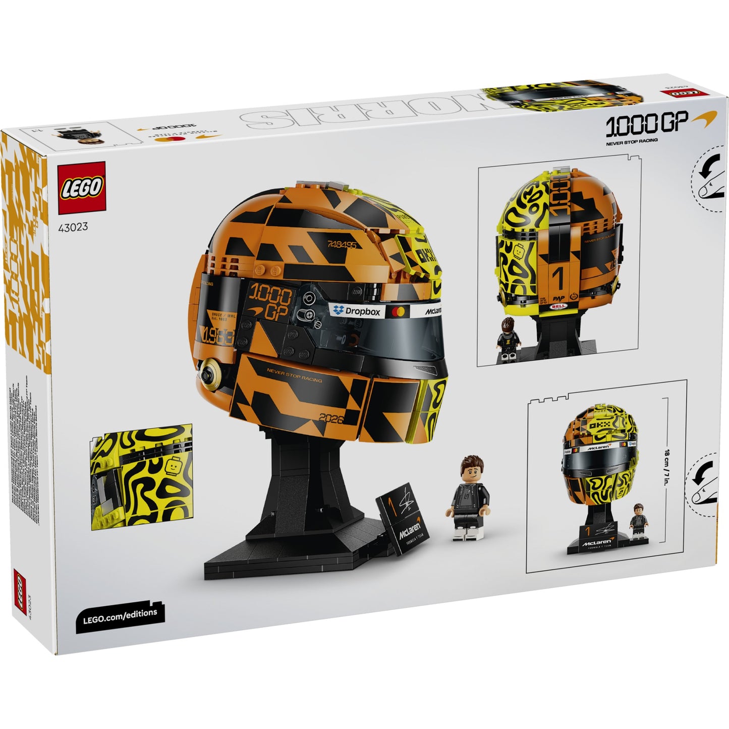 LEGO - 43023 McLaren Mastercard F1 Team Lando Norris Helmet - Editions