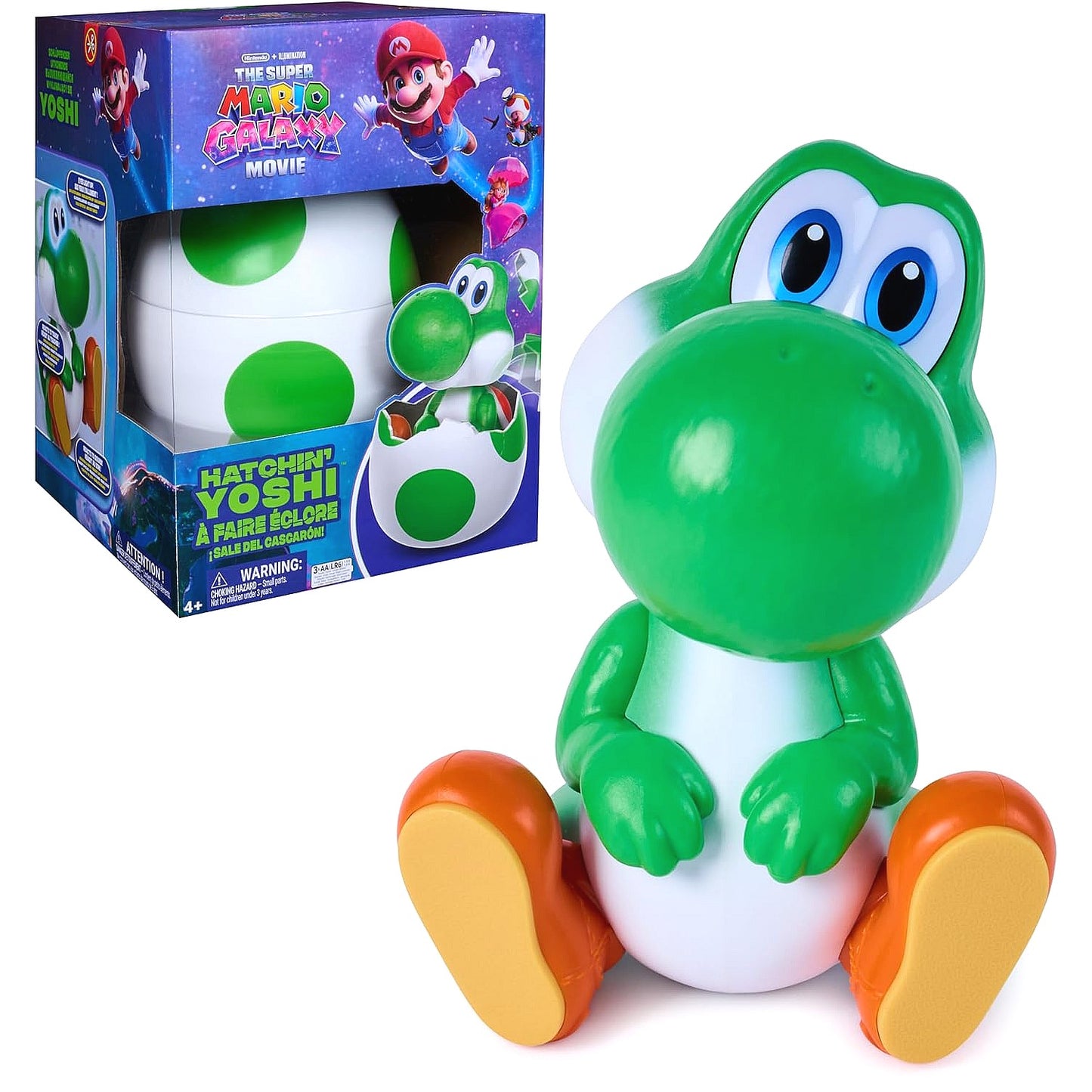 Super Mario - Galaxy Movie Hatchin’ Yoshi Egg Interactive Toy - Spin Master
