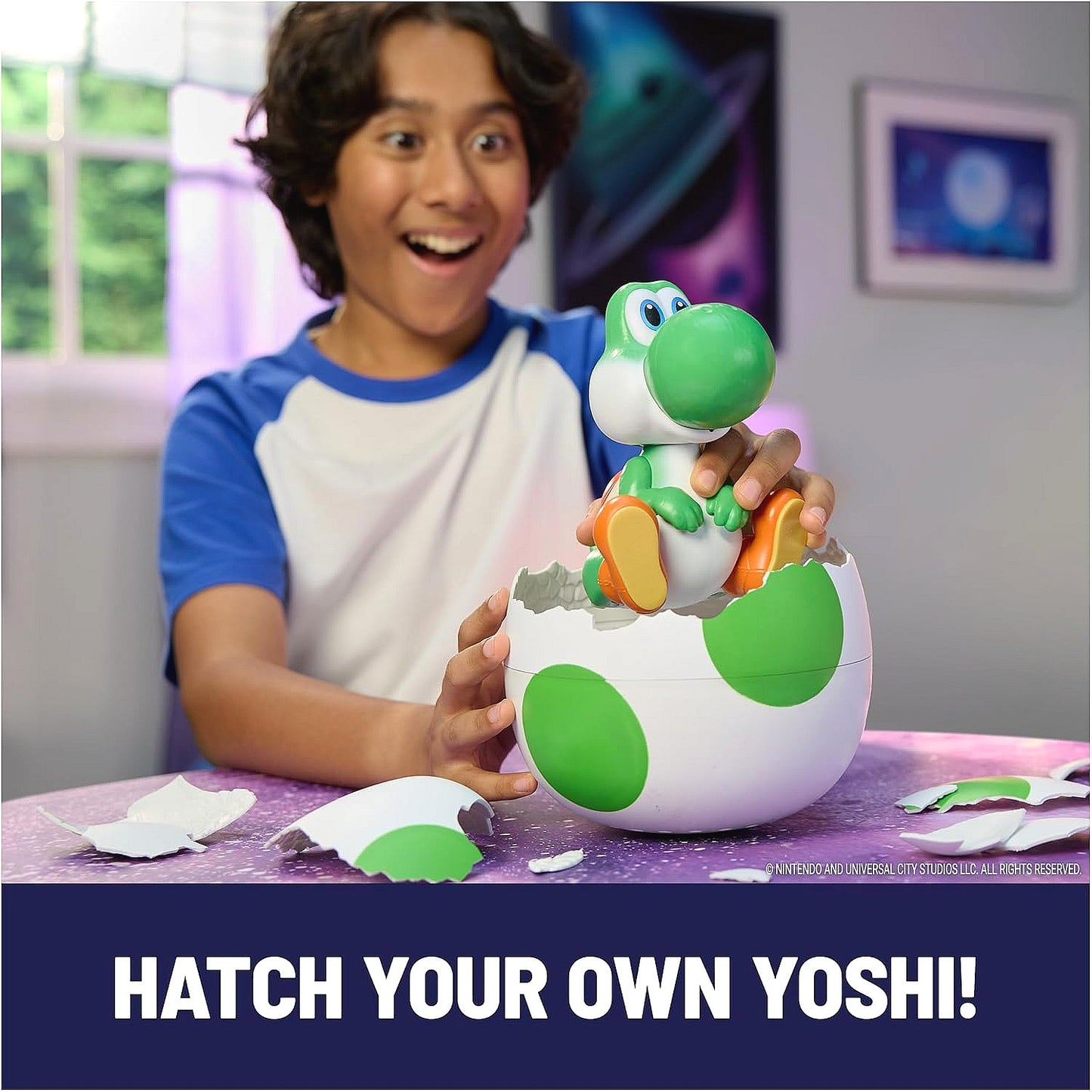 Super Mario - Galaxy Movie Hatchin’ Yoshi Egg Interactive Toy - Spin Master