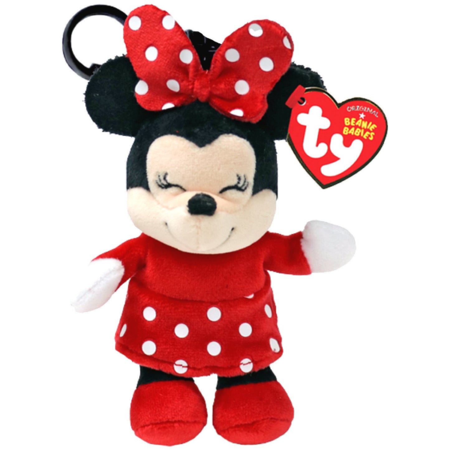 Ty - Beanie Babies Clip Minnie Mouse 5-inch Plush