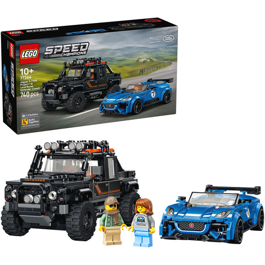 LEGO 77264 Jaguar Project 7 & Land Rover Defender - Speed Champions
