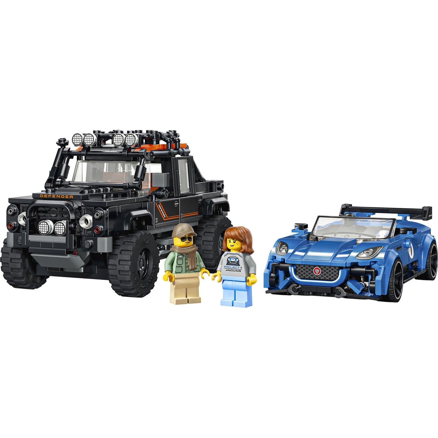 LEGO 77264 Jaguar Project 7 & Land Rover Defender - Speed Champions