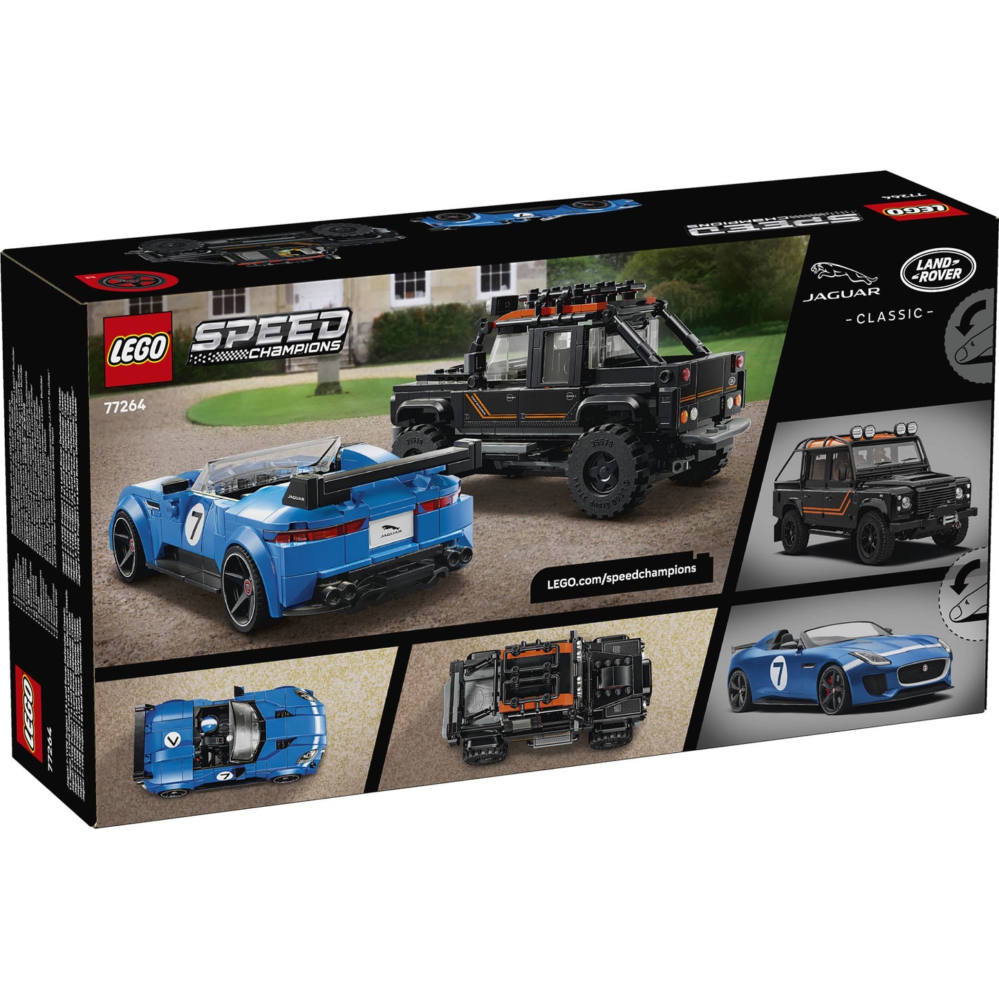 LEGO 77264 Jaguar Project 7 & Land Rover Defender - Speed Champions