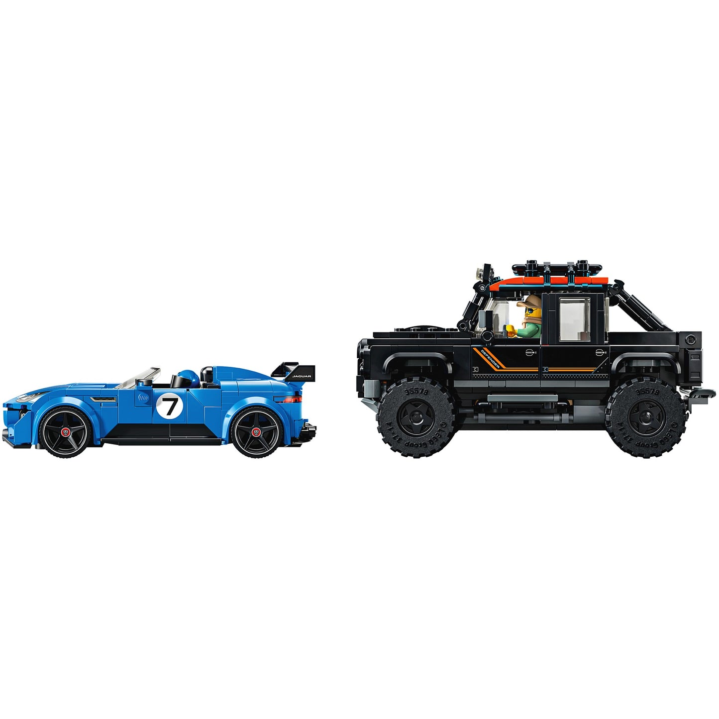 LEGO 77264 Jaguar Project 7 & Land Rover Defender - Speed Champions