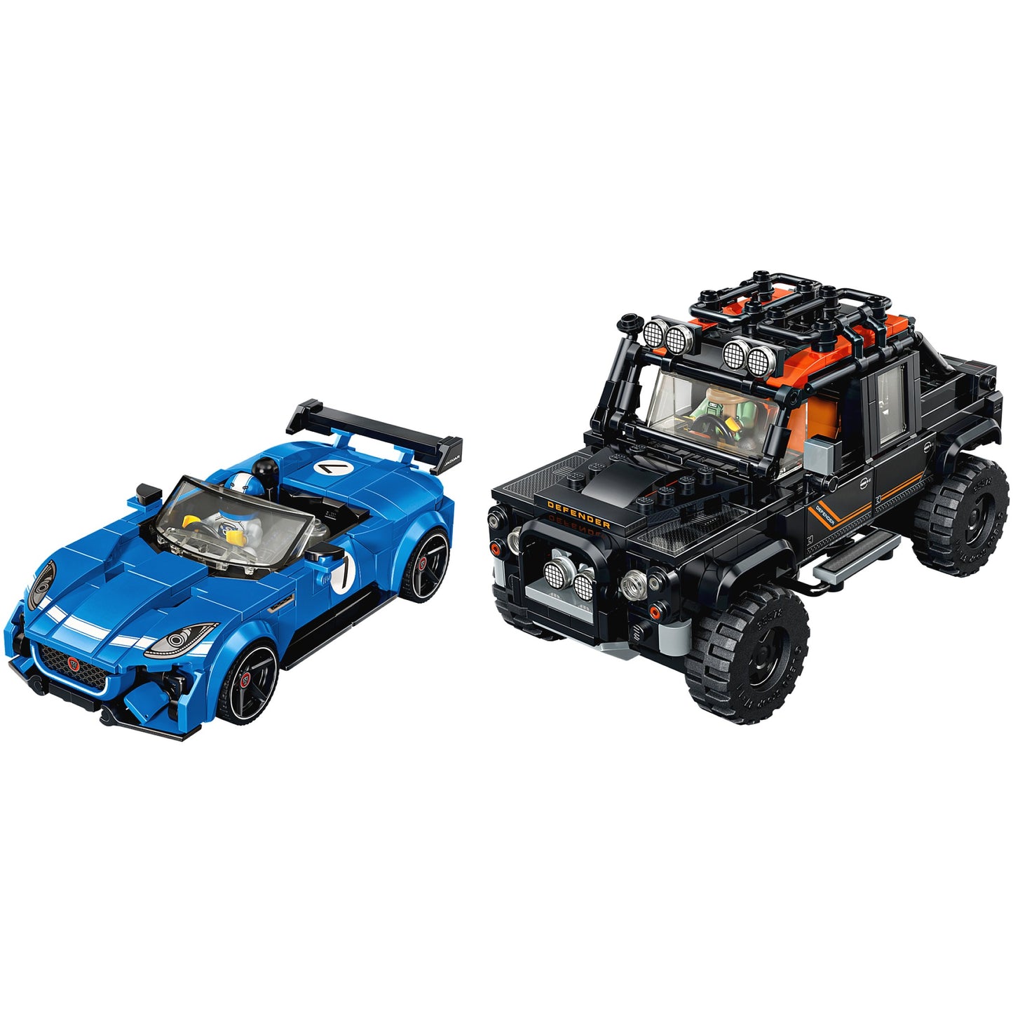 LEGO 77264 Jaguar Project 7 & Land Rover Defender - Speed Champions
