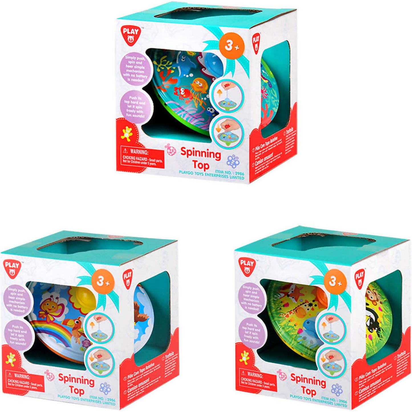 Playgo Toys Ent. Ltd. - Spinning Top 1 X Assorted (chosen At Random)