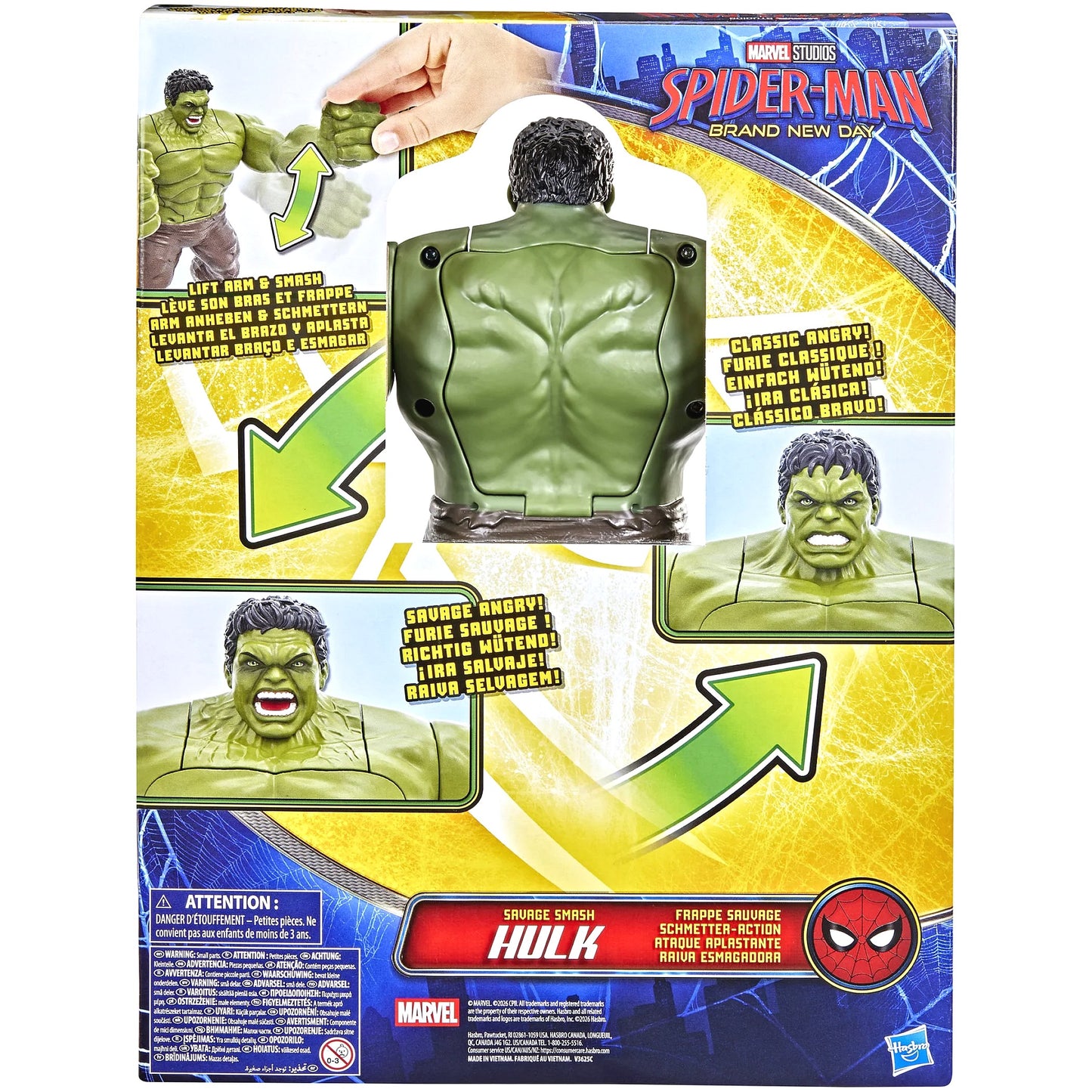Marvel - Spider-Man Brand New Day Savage Smash Hulk Action Figure - Hasbro
