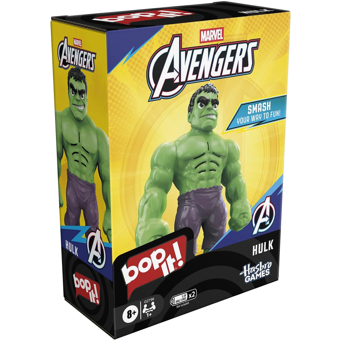 Hasbro Games - Bop It! Marvel Avengers Hulk Electronic Game