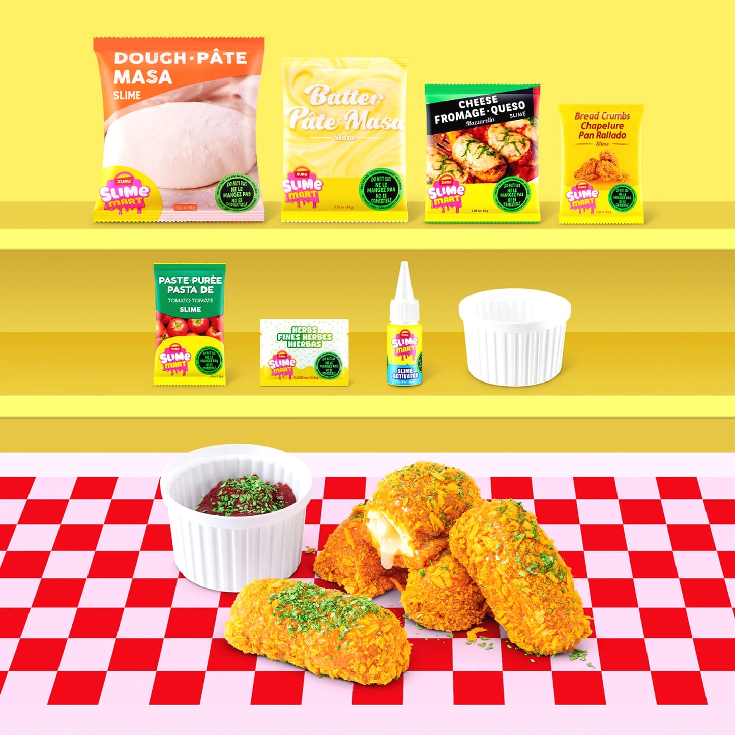 ZURU - Slime Mart Shopping Bag Series 2 - Mozzarella Sticks