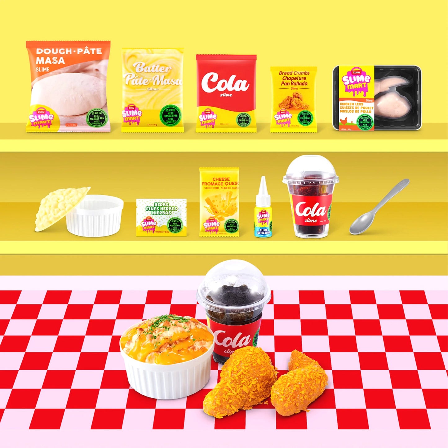 ZURU - Slime Mart Shopping Basket Series 2 - Fast Food
