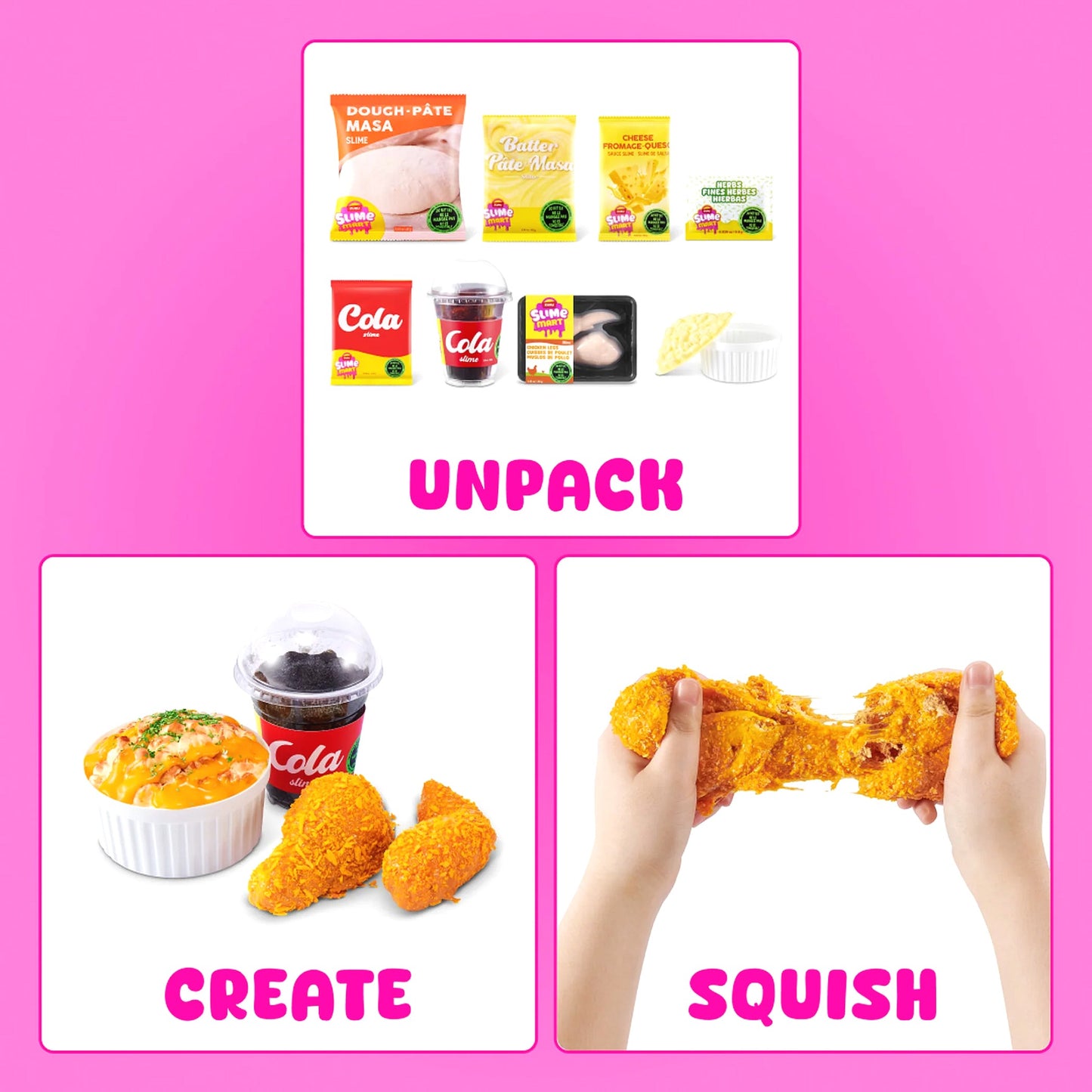 ZURU - Slime Mart Shopping Basket Series 2 - Fast Food