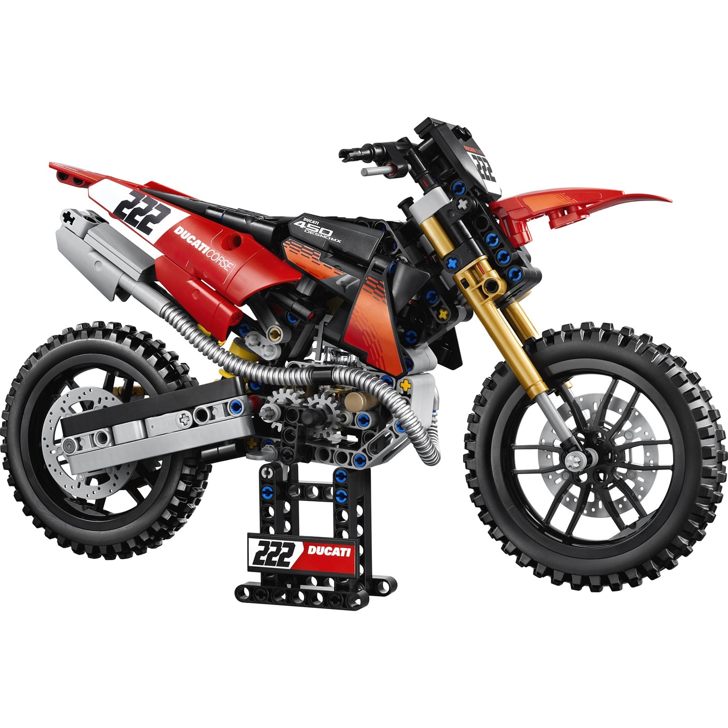 LEGO 42238 Ducati Desmo450 MX Factory Motorcycle - Technic