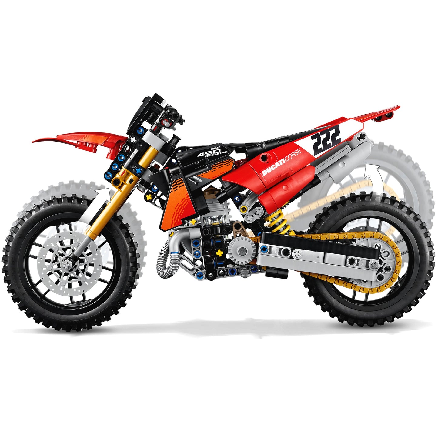 LEGO 42238 Ducati Desmo450 MX Factory Motorcycle - Technic