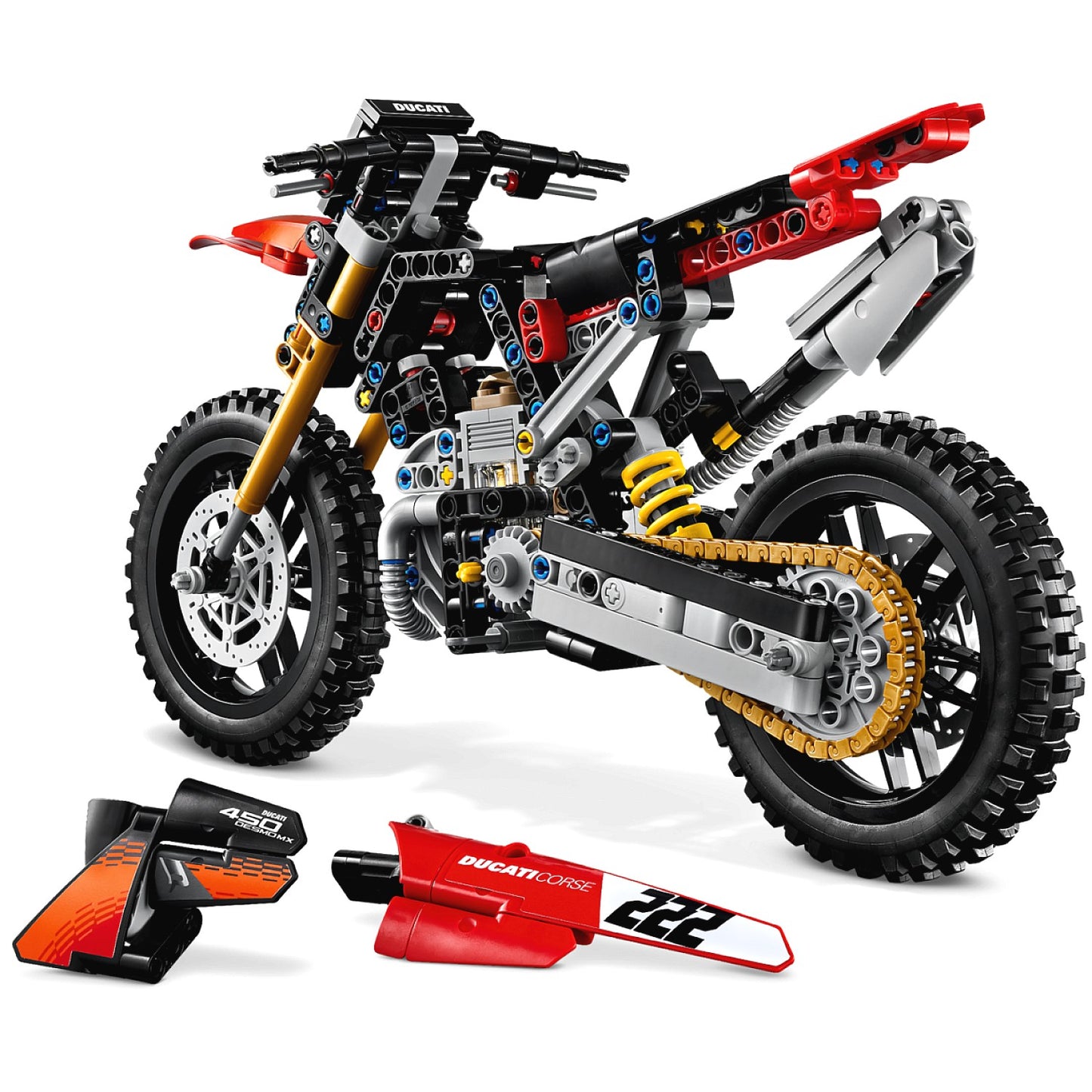 LEGO 42238 Ducati Desmo450 MX Factory Motorcycle - Technic