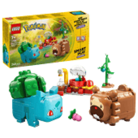 LEGO 72155 SMART Play™ Compatible Berry Bash with Bulbasaur and Bidoof - Pokemon