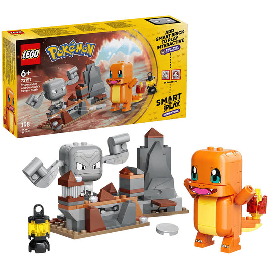LEGO 72157 SMART Play™ Compatible Charmander and Geodude's Cavern Clash - Pokemon