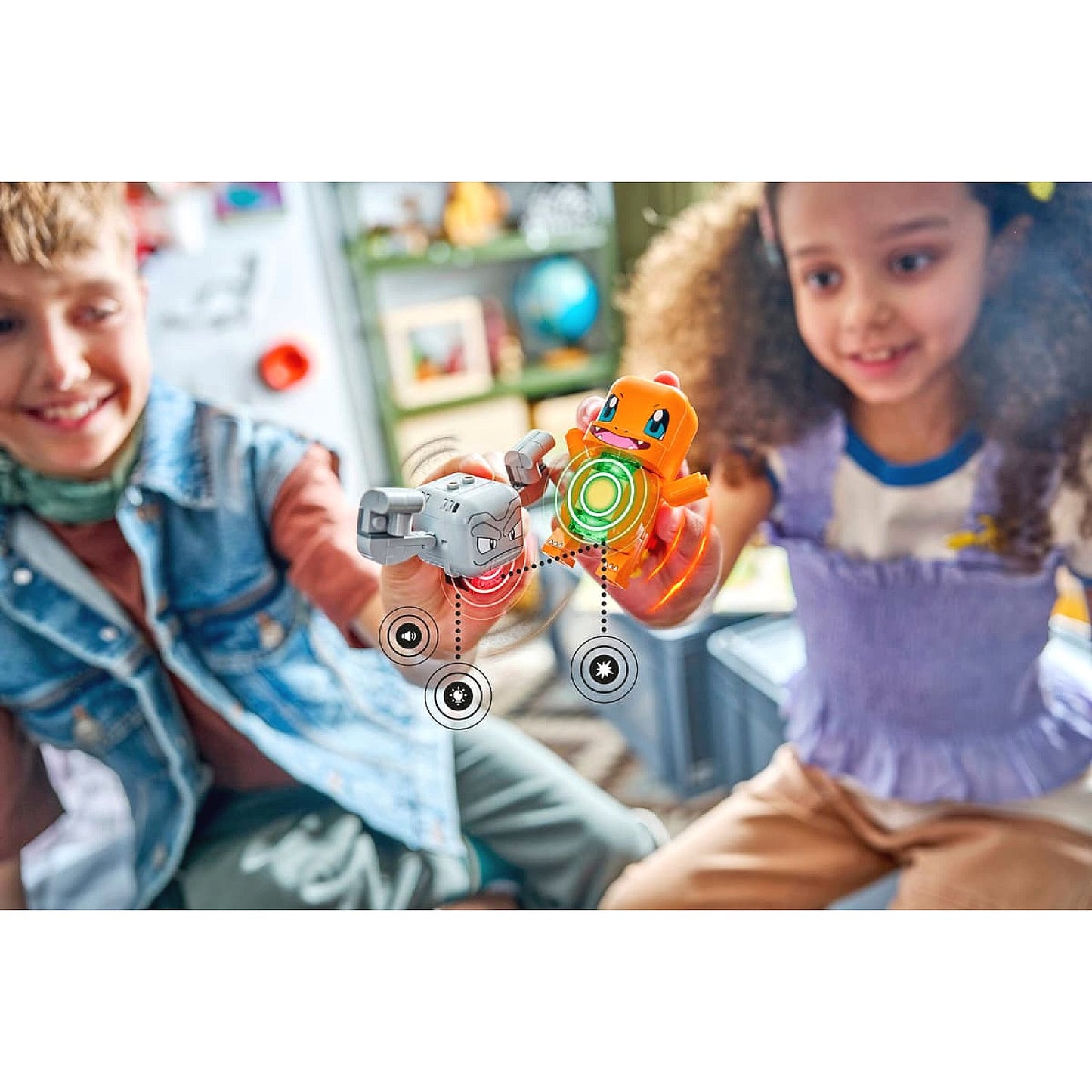 LEGO 72157 SMART Play™ Compatible Charmander and Geodude's Cavern Clash - Pokemon
