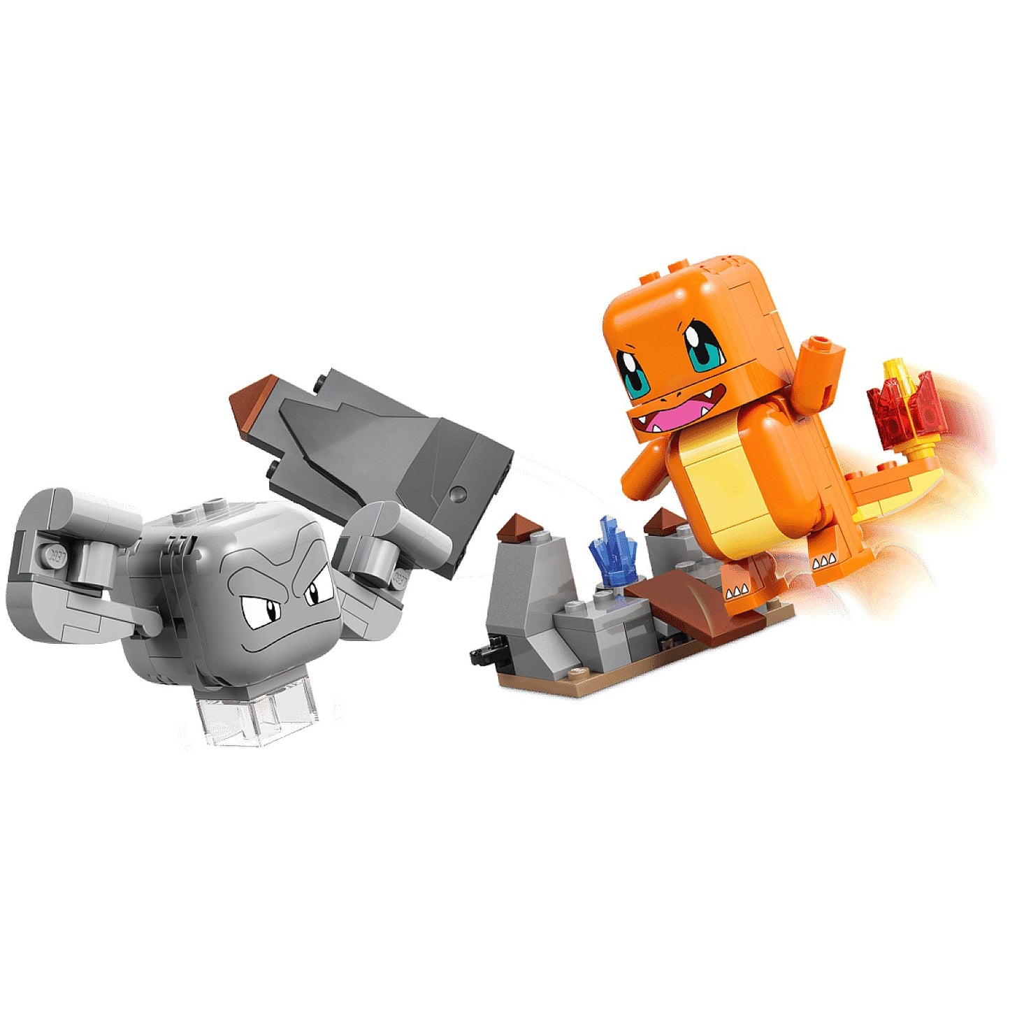 LEGO 72157 SMART Play™ Compatible Charmander and Geodude's Cavern Clash - Pokemon