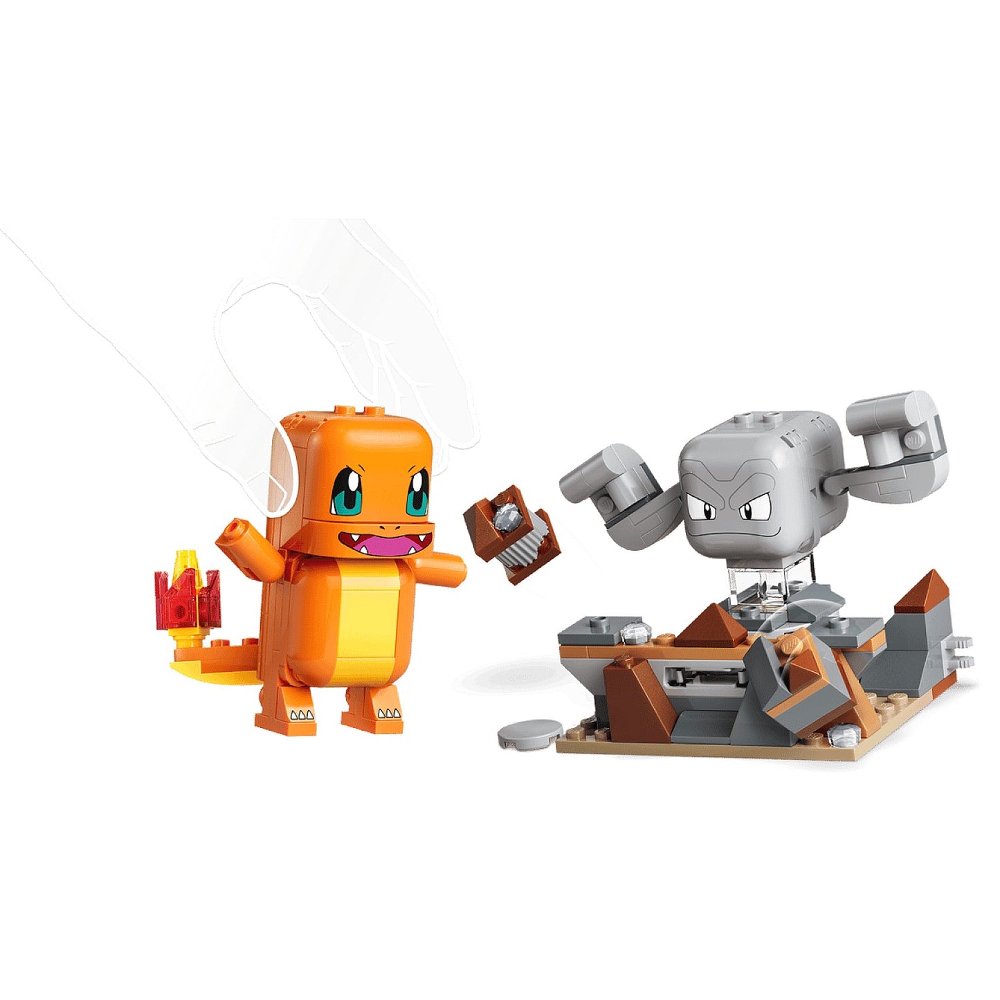 LEGO 72157 SMART Play™ Compatible Charmander and Geodude's Cavern Clash - Pokemon