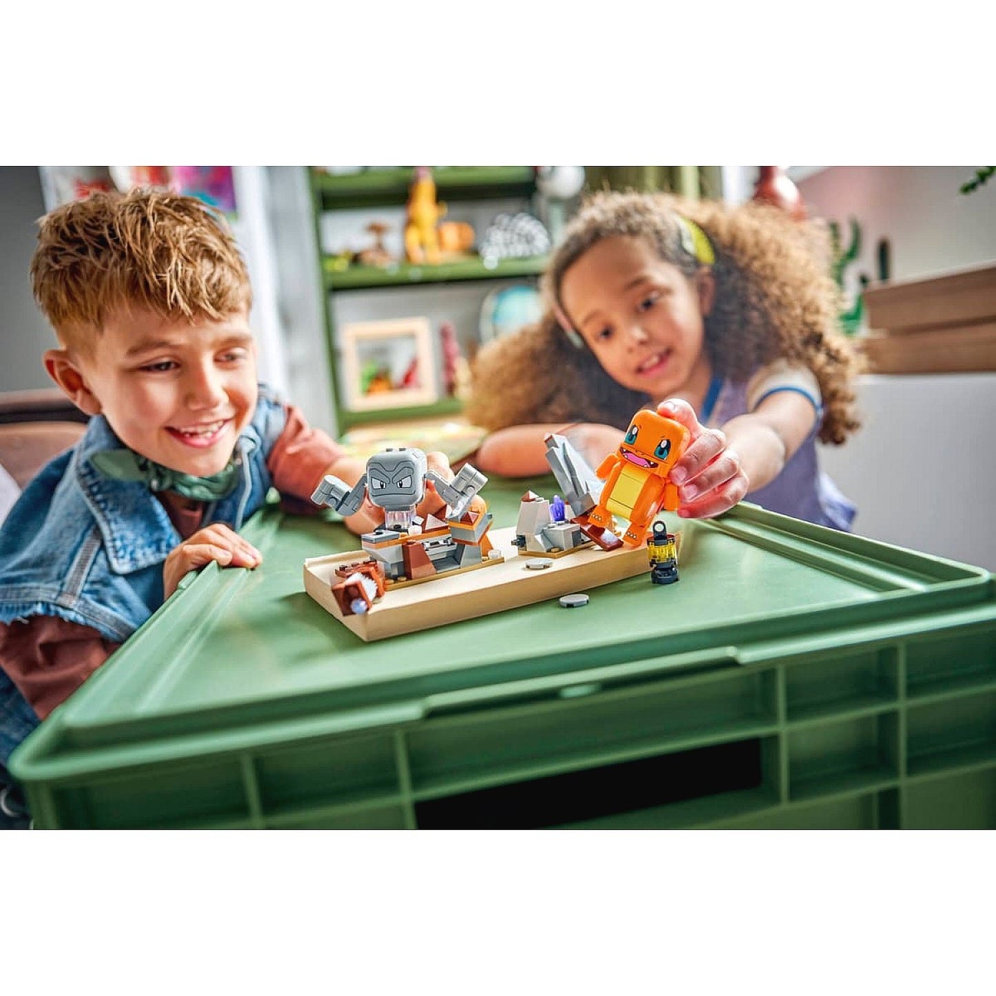 LEGO 72157 SMART Play™ Compatible Charmander and Geodude's Cavern Clash - Pokemon