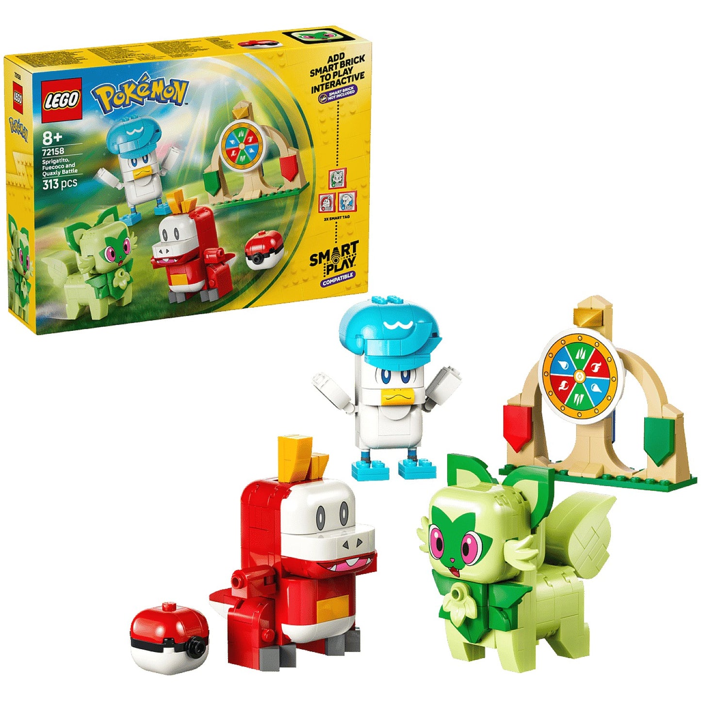 LEGO 72158 SMART Play™ Compatible Sprigatito Fuecoco and Quaxly Battle - Pokemon