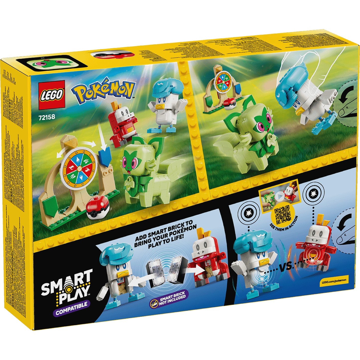 LEGO 72158 SMART Play™ Compatible Sprigatito Fuecoco and Quaxly Battle - Pokemon