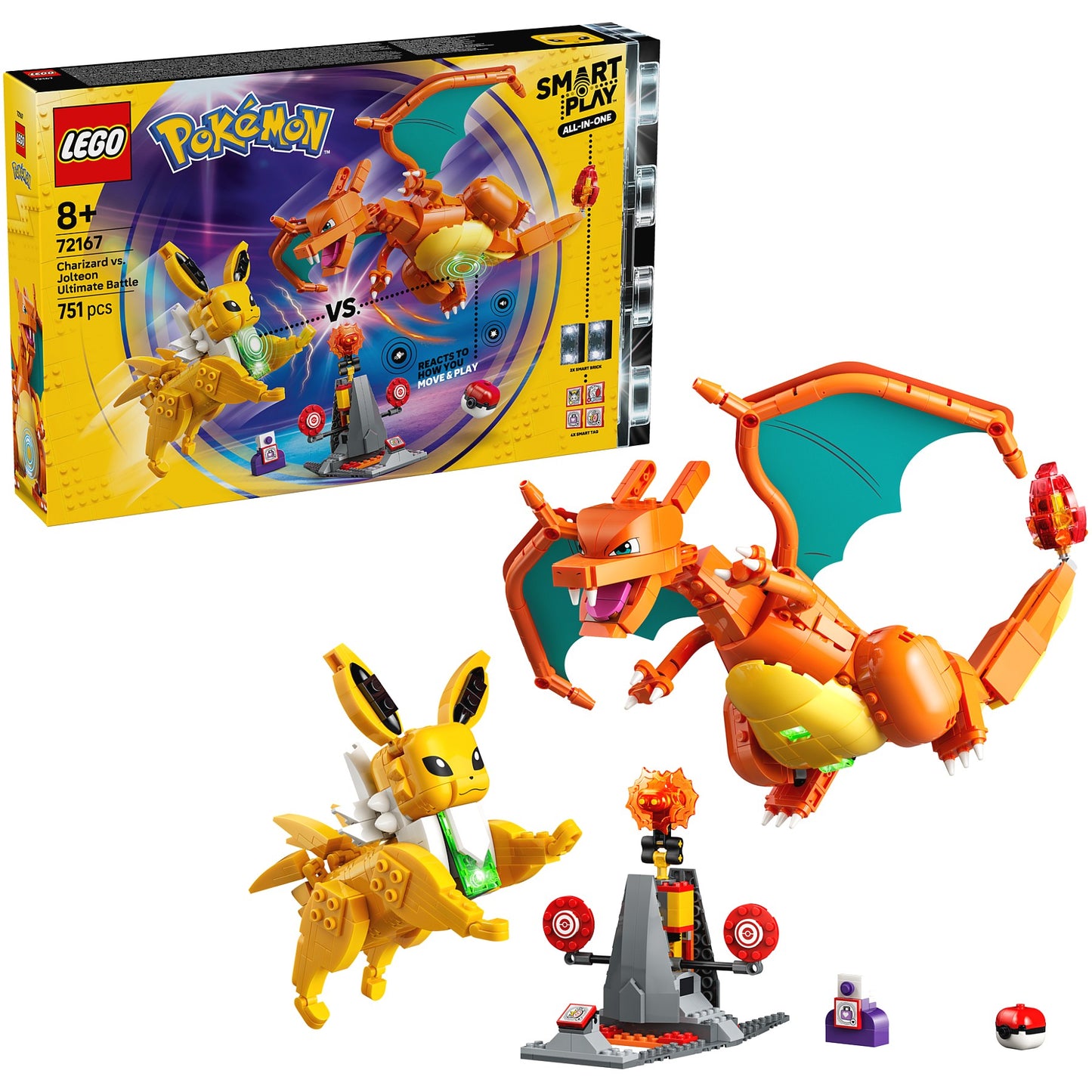 LEGO® 72167 SMART Play™ All-In-One Charizard vs. Jolteon Ultimate Battle - Pokémon™