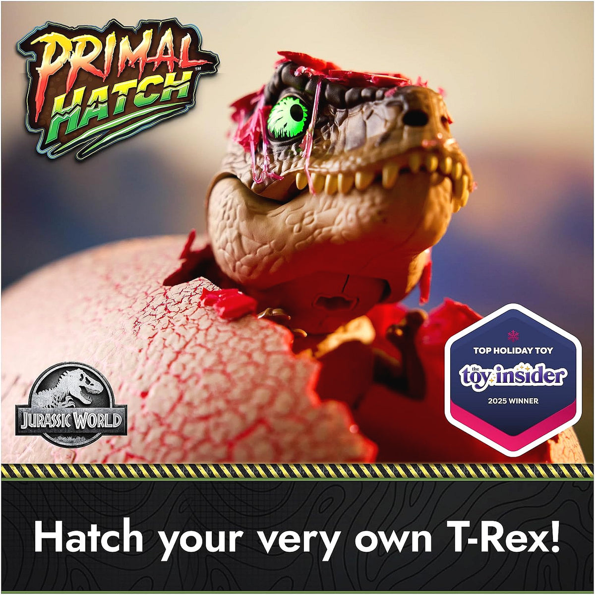 Jurassic World - Primal Hatch Jurassic Gen 2 Interactive Dinosaur & Egg - Spin Master