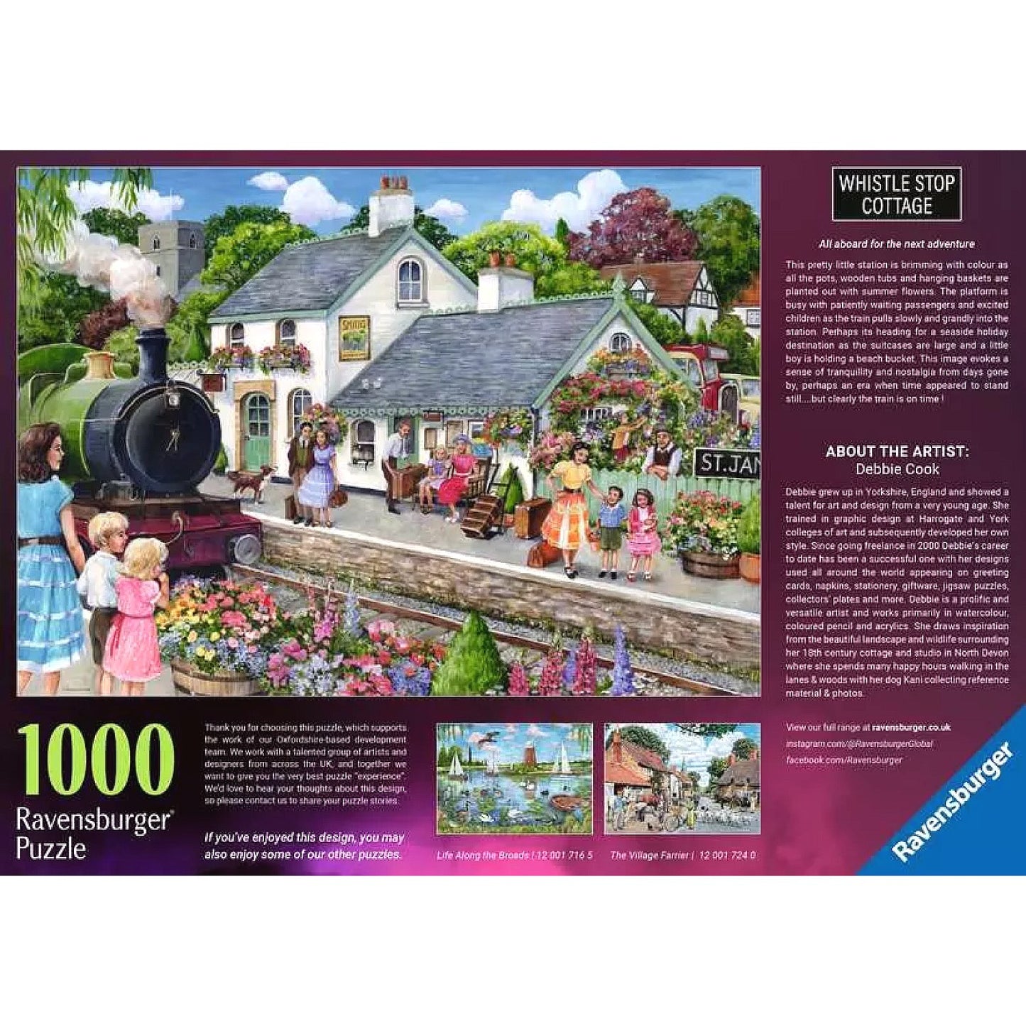Ravensburger - Whistle Stop Cottage Jigsaw Puzzle 1000 Pieces
