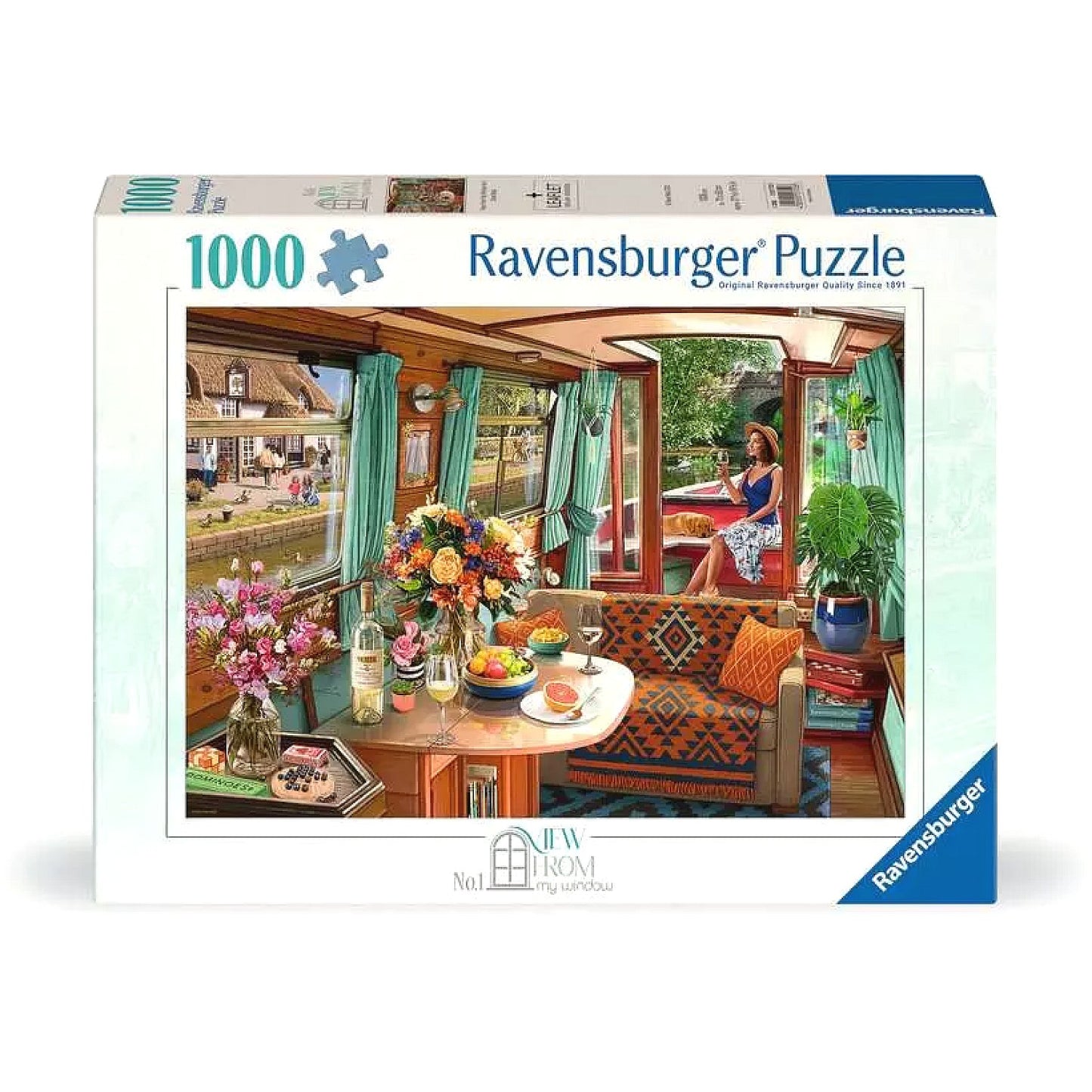 Ravensburger - View from my Window No.1 Canal Boat Jigsaw Puzzle 1000 Pieces