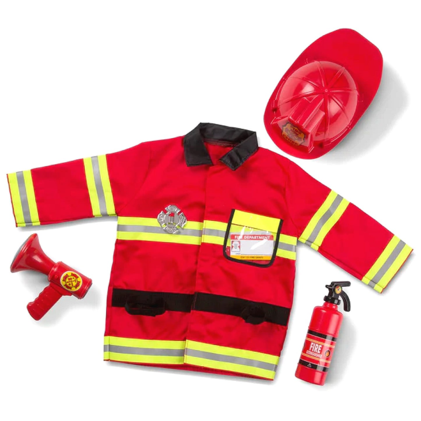 Melissa & Doug - Fire Chief Role Play Costume Set Age 3-6yrs