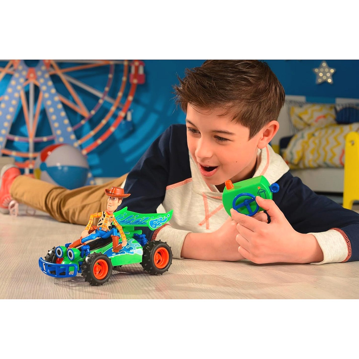 Disney Pixar - Toy Story RC Turbo Buggy with Woody 2.4 GHz 1: 24 Scale - Dickie Toys