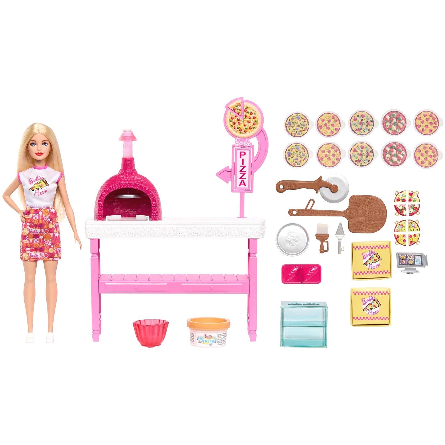 Barbie - Pizza Shop Playset Pizza Making Station - Mattel