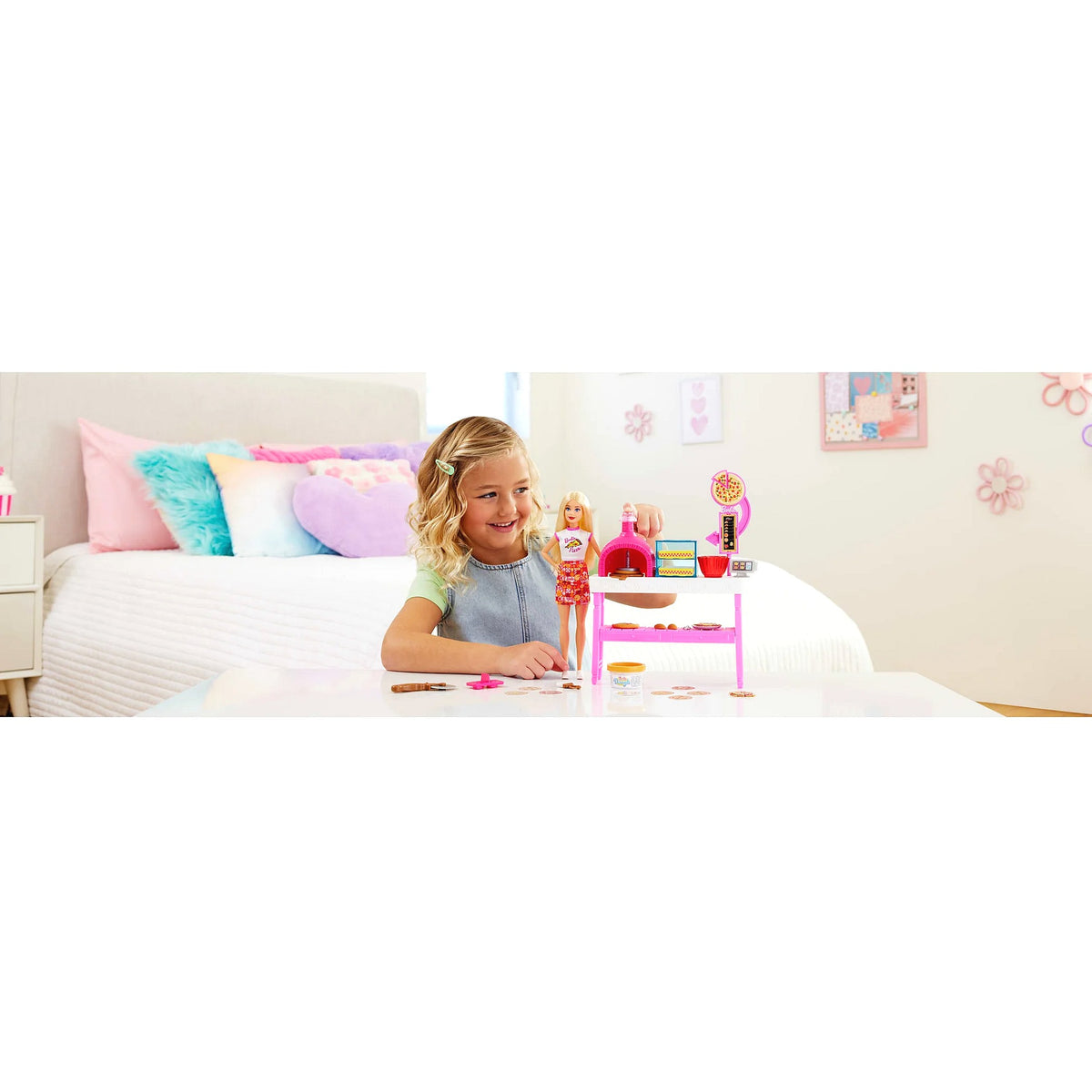 Barbie - Pizza Shop Playset Pizza Making Station - Mattel