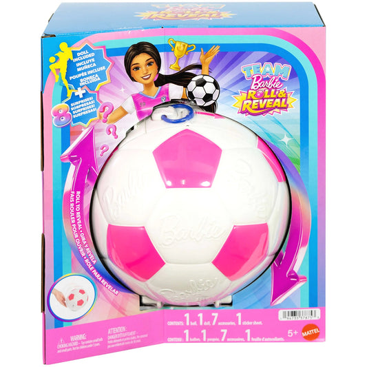 Barbie - Team Barbie Roll & Reveal Soccer Player Fashion Doll Playset - Mattel