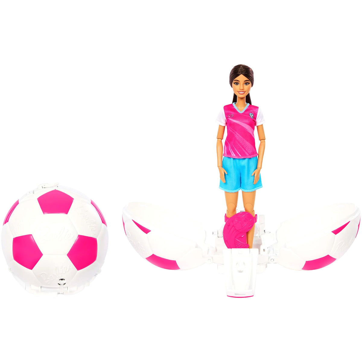 Barbie - Team Barbie Roll & Reveal Soccer Player Fashion Doll Playset - Mattel